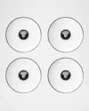 Christian Lacroix X Vista Alegre Herbariae Dessert Plates, Set Of 4 In White