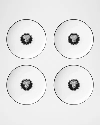 Christian Lacroix X Vista Alegre Herbariae Dessert Plates, Set Of 4 In White