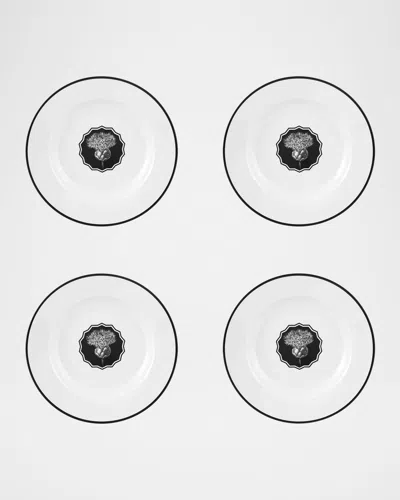 Christian Lacroix X Vista Alegre Herbariae Soup Plates, Set Of 4 In Animal Print
