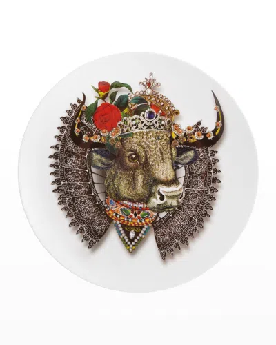 Christian Lacroix X Vista Alegre Love Who You Want Queenbull Dessert Plate In Multi