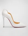 Christian Louboutin 100mm Hot Chick Patent High-heel Pumps In White