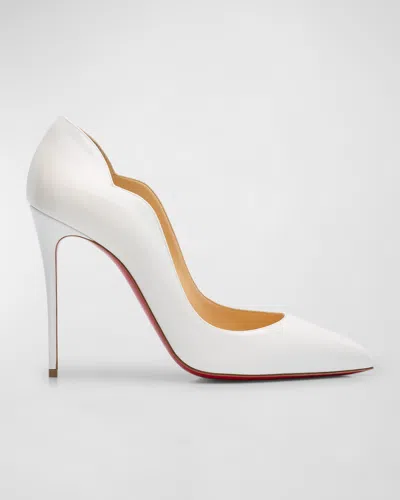 Christian Louboutin 100mm Hot Chick Patent High-heel Pumps In White