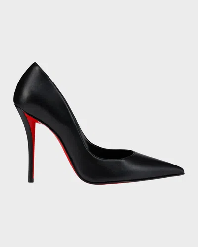 Christian Louboutin So Kate Patent Pointed-toe Red Sole Pump In Black