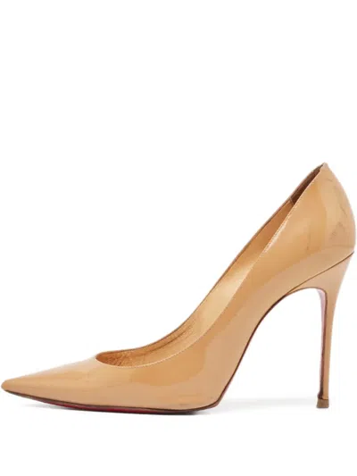 Pre-owned Christian Louboutin 100mm Patent Pumps