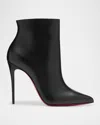 Christian Louboutin So Kate Booty High Heels Ankle Boots In Black Leather In Black