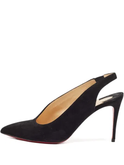 Pre-owned Christian Louboutin 100mm Suede Heeled Pumps