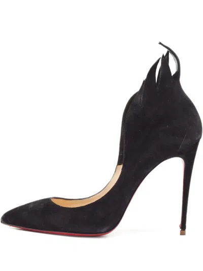 Pre-owned Christian Louboutin 100mm Suede Heeled Pumps