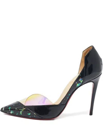 Pre-owned Christian Louboutin 100mm Tac Clac Pumps