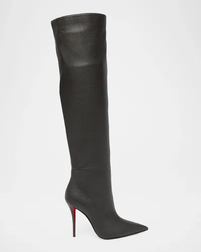 Christian Louboutin 100mm Zependris Leather Over-the-knee Boots In Multi