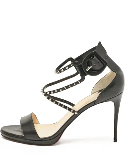 Pre-owned Christian Louboutin 105mm Choca Lux Sandals