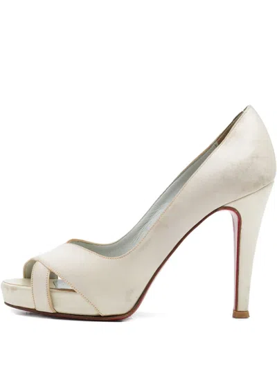 Pre-owned Christian Louboutin 105mm Shelley Platform Pumps