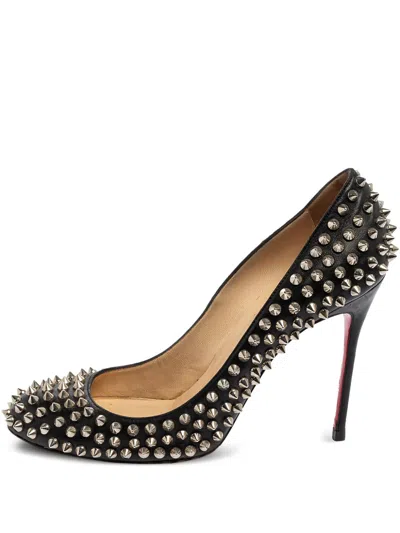 Pre-owned Christian Louboutin 105mm Stud-embellished Pumps