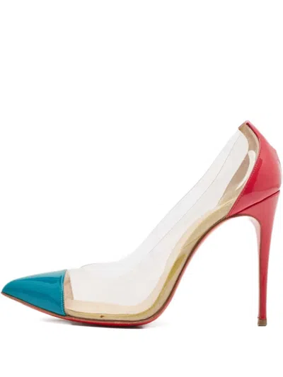 Pre-owned Christian Louboutin 105mm Two-tone Heeled Pumps