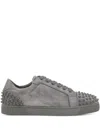 Christian Louboutin Studded Round Toe Rubber Sole Sneakers