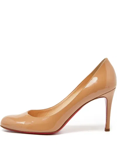 Pre-owned Christian Louboutin 110mm Leather Heeled Pumps