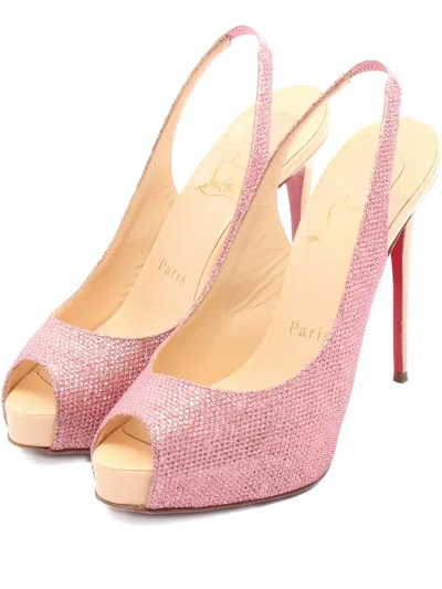 Pre-owned Christian Louboutin 110mm New Very Privé Pumps In Pink