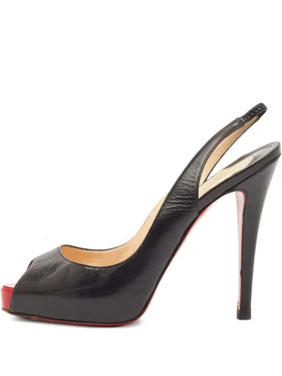 Pre-owned Christian Louboutin 110mm No Prive Sandals