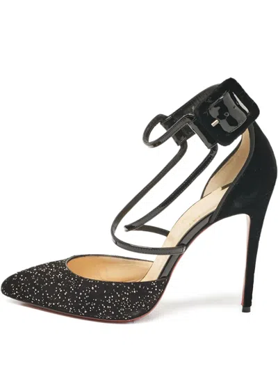 Pre-owned Christian Louboutin 110mm Suzanna Sparkling Pumps
