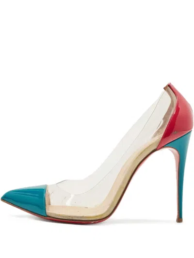 Pre-owned Christian Louboutin 110mm Tricolor Pumps