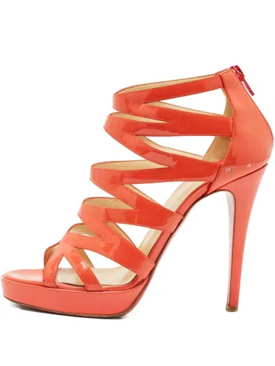 Pre-owned Christian Louboutin 1148506 Orange