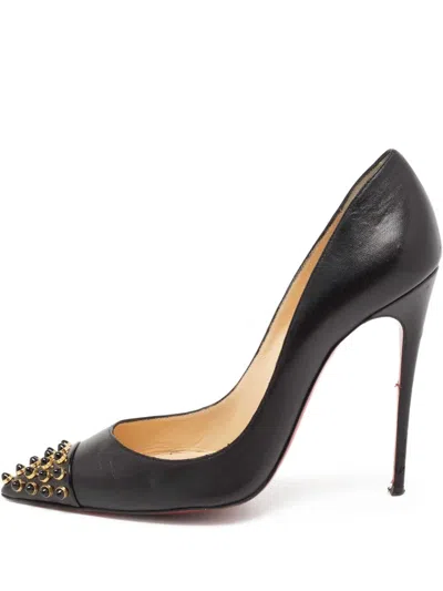 Pre-owned Christian Louboutin 115mm Cabo Leather Pumps