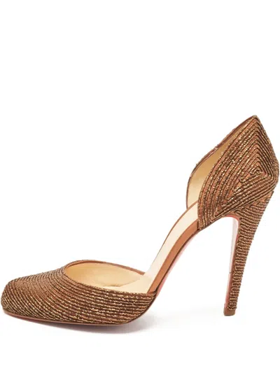 Pre-owned Christian Louboutin 115mm Labyrinth Pumps