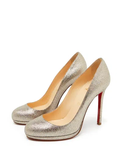 Pre-owned Christian Louboutin 115mm Leather Heeled Pumps