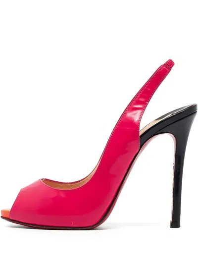 Pre-owned Christian Louboutin 115mm Leather Heeled Pumps