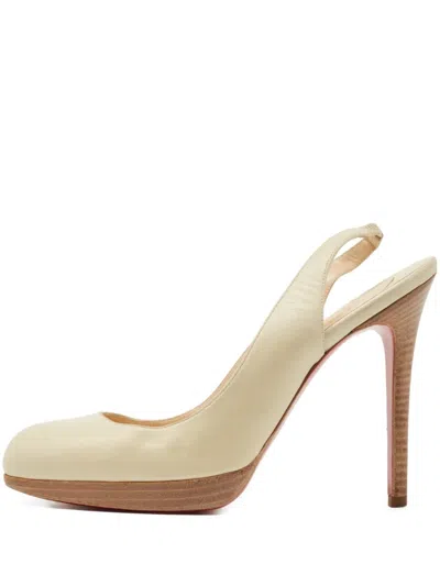 Pre-owned Christian Louboutin 115mm Slingback Pumps