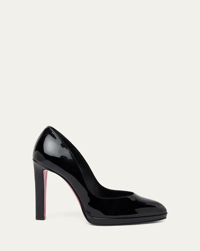 Christian Louboutin 120mm Fannylove Alta Patent Leather Pumps In Black