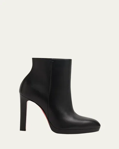 CHRISTIAN LOUBOUTIN 120MM FANNYLOVE LEATHER BOOTIES