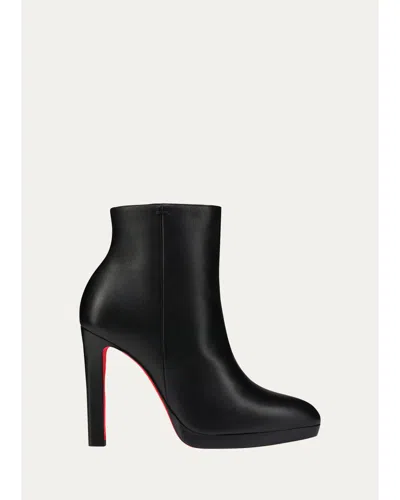 Christian Louboutin 120mm Fannylove Leather Booties In Black