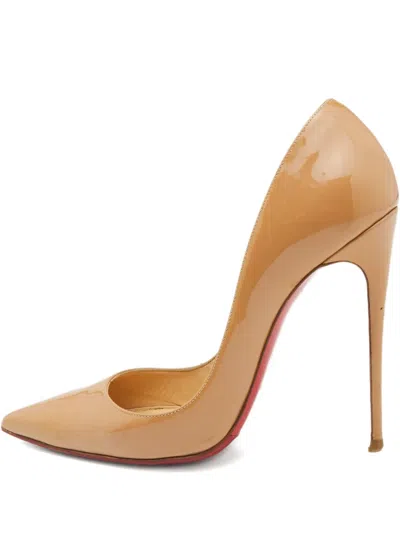 Pre-owned Christian Louboutin 120mm Leather Heeled Pumps
