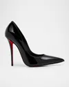 Christian Louboutin 120mm Miss Z Patent Red Sole Pumps In Black