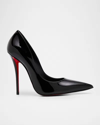 Christian Louboutin 120mm Miss Z Patent Red Sole Pumps In Black