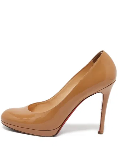 Pre-owned Christian Louboutin 120mm New Simple Leather Pumps