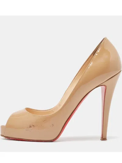 Pre-owned Christian Louboutin 120mm New Very Prive Patent-leather Pumps
