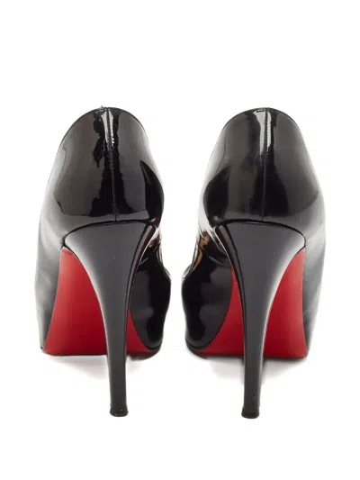 Pre-owned Christian Louboutin 120mm Patent-leather Pumps In Black
