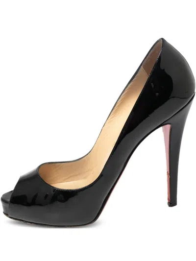 Pre-owned Christian Louboutin 120mm Very Prive Pumps In Black
