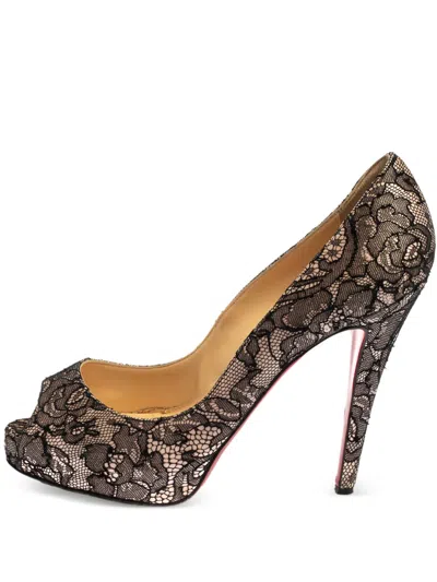 Pre-owned Christian Louboutin 120mm Very Prive Sandals