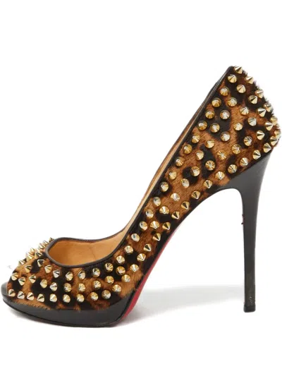 Pre-owned Christian Louboutin 120mm Yolanda Pumps