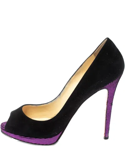 Pre-owned Christian Louboutin 125mm Yolanda Pumps In Black