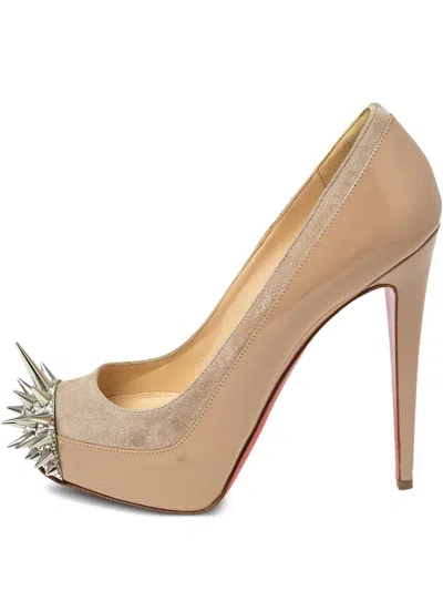 Pre-owned Christian Louboutin 130mm Asteroid Spike Pumps