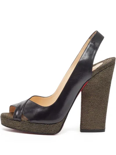 Pre-owned Christian Louboutin 130mm Leather Heeled Sandals