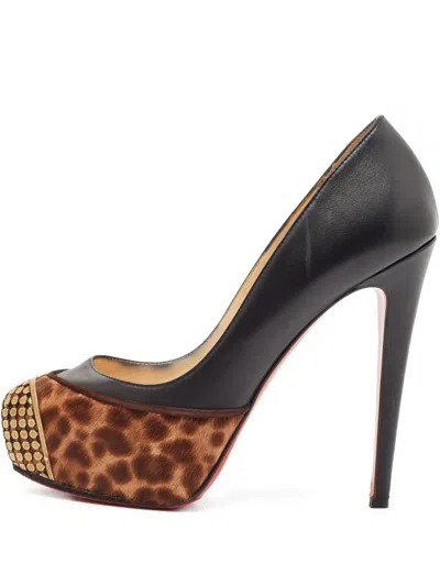 Pre-owned Christian Louboutin 130mm Maggie Pumps