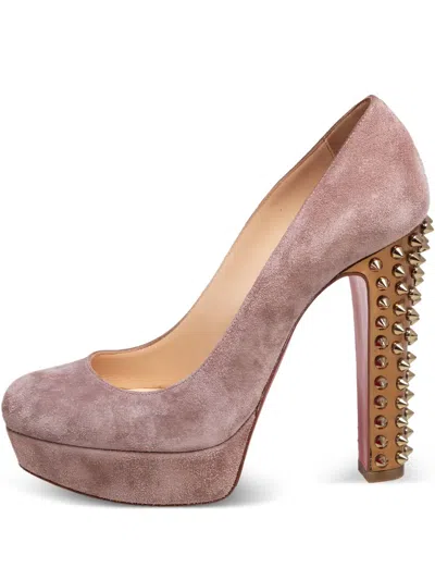 Pre-owned Christian Louboutin 130mm Suede Heeled Pumps