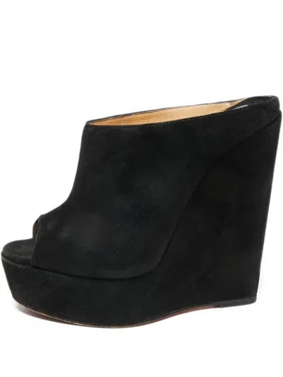 Pre-owned Christian Louboutin 135mm Suede Sandals