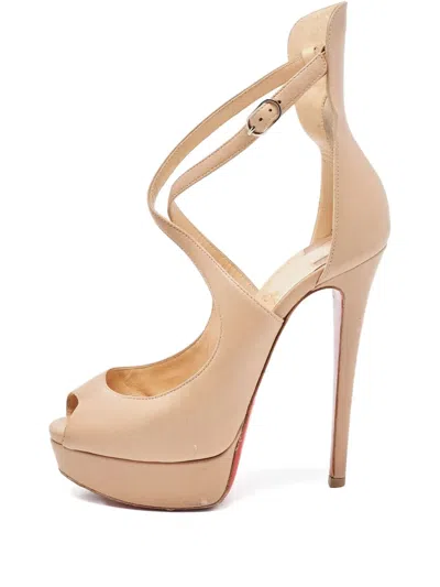 Pre-owned Christian Louboutin 140mm Leather Heeled Sandals