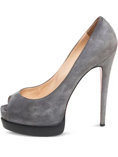 Pre-owned Christian Louboutin 140mm Suede Loafers