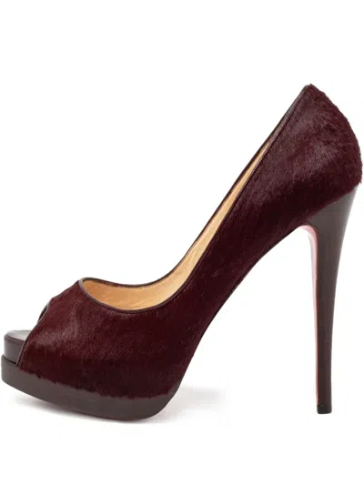 Pre-owned Christian Louboutin 140mm Textured Pumps
